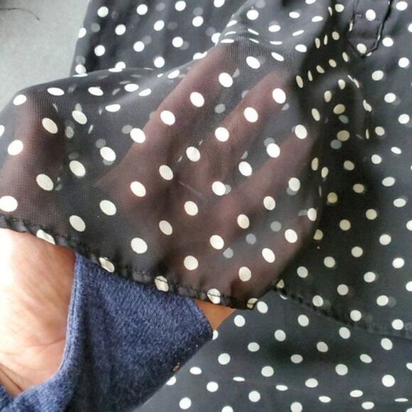 💍Lauren Conrad Polka dot Blouse - Picture 5 of 8